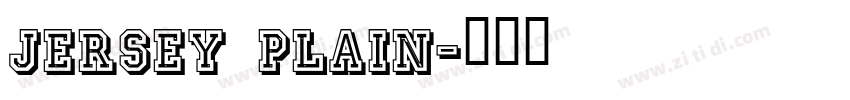 jersey plain字体转换